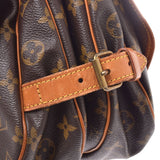 ●「LOUIS VUITTON = Louis Vuitton Monogram Somur 30 Brown M42256 = Unisex Monogram Canvas Shoulder Bag B Rank used silverware