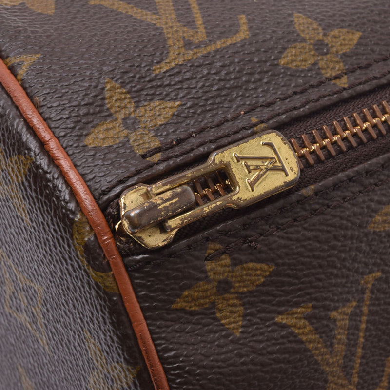LOUIS VUITTON Louis Vuitton monogram papillon L old model brown M51365 Lady's monogram canvas handbag B rank used silver storehouse