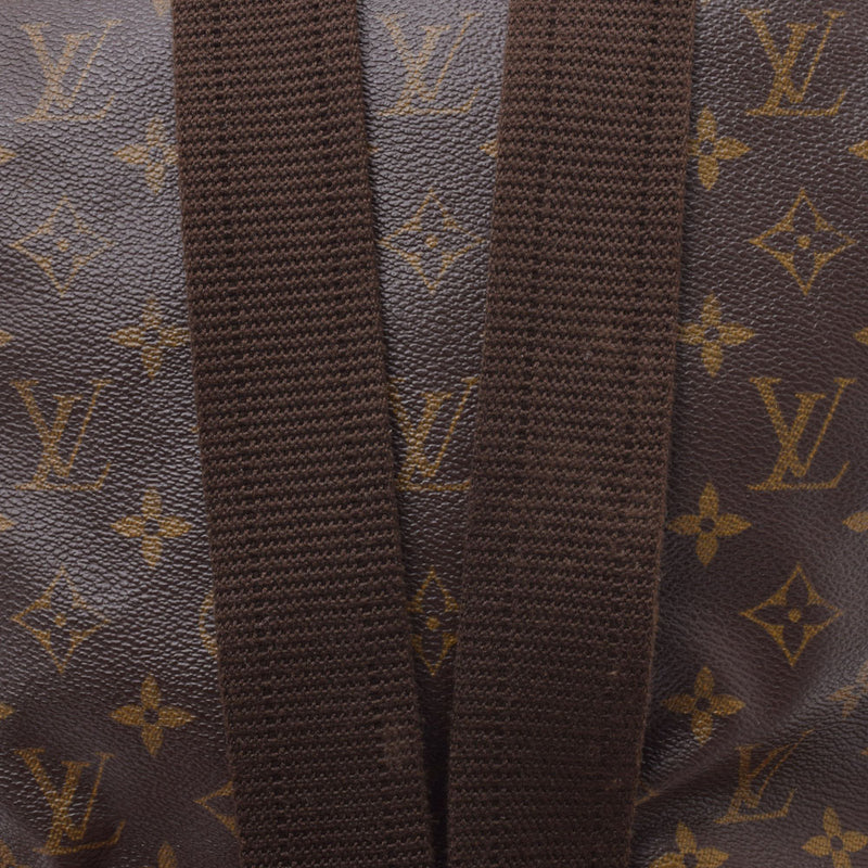 LOUIS VUITTON Louis Vuitton Monogram Monsuri GM Brown M51135 Unisex Monogram Canvas Backpack Daypack B Rank Used Ginzo