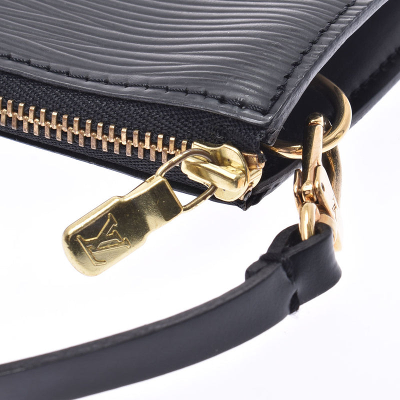 LOUIS VUITTON Louis Vuitton Epi Noir (Black) M52942 Ladies Epi Leather Accessory Pouch AB Rank Used Ginzo
