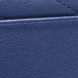 Chanel V stitch 2WAY handbag blue gold hardware Womens Leather / Python shoulder bag a