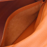 HERMES Hermes Kelly 32 Inner stitch 2WAY bag Orange G metal fittings □E stamped (around 2001) Ladies Togo handbag B rank used Ginzo