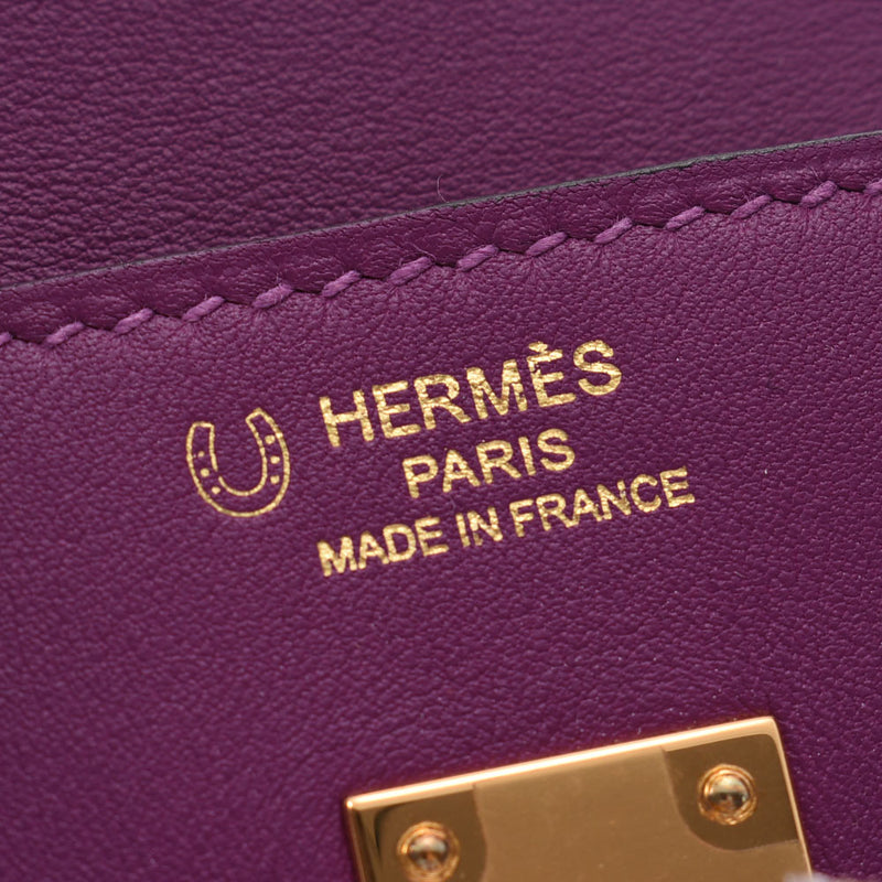 HERMES エルメス バーキン 25 SPオーダー アネモネ ゴールド金具 D刻印(2019年頃) レディース ヴォースイフト ハンドバッグ 未使用 銀蔵