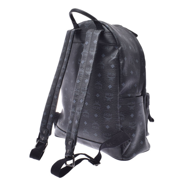 MCM MCM Backpack Studs Black Ladies Calf Backpack Day Pack B Rank Used Ginzo