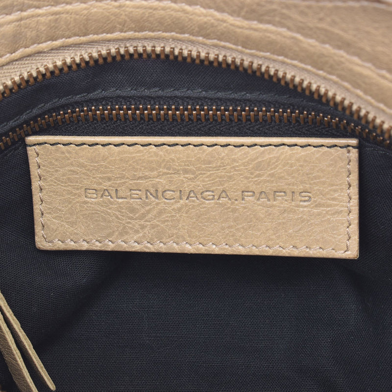 BALENCIAGA Balenciaga Mini City Beige system ladies 2WAY bag B rank used Ginzo