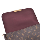 LOUIS VUITTON Louis Vuitton Monogram Favorite MM 2WAY Bag Brown M40718 Ladies Monogram Canvas Shoulder Bag A Rank Used Ginzo