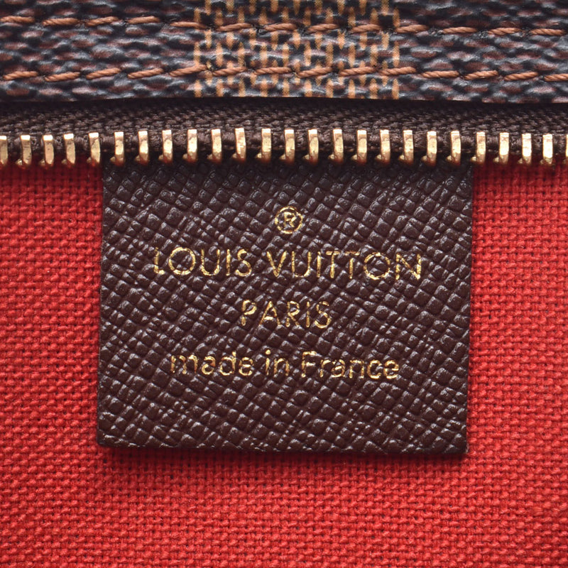 LOUIS VUITTON ルイヴィトンダミエトゥルースメイクアップブラウン N51982 lady Mie Suda canvas accessories porch A rank used silver storehouse