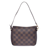 LOUIS VUITTON ルイヴィトンダミエトゥルースメイクアップブラウン N51982 lady Mie Suda canvas accessories porch A rank used silver storehouse