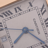 CARTIER カルティエ サントス ガルベLM 旧型バックル ボーイズ SS/YG 腕時計 クオーツ 白文字盤 Aランク 中古 銀蔵