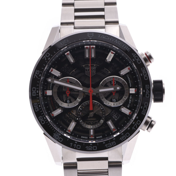 TAG HEUER TAG Heuer Carrera 02 CBG2010.BA0662 Men's SS watch automatic winding skeleton dial A rank used Ginzo