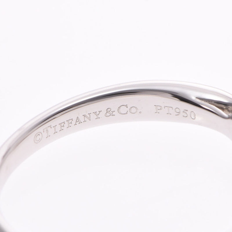 TIFFANY&Co. Tiffany 1 grain diamond ring No. 11 Ladies PT950 diamond 0.21ct I-VS1-3EX ring/ring A rank used Ginzo