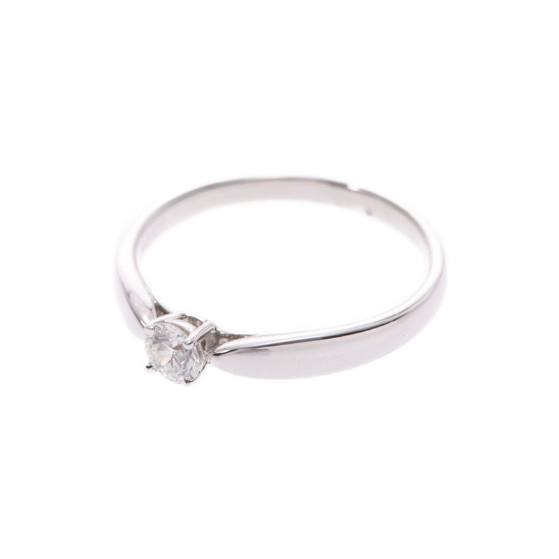 TIFFANY&Co.蒂芙尼1粒钻石戒指11号女士PT950钻石0.21ctI-VS1-3EX戒指A等级二手银藏