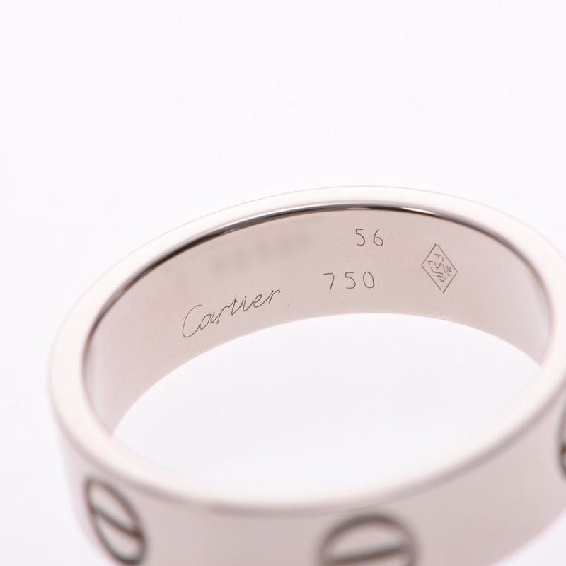 CARTIER Love Ring＃56 15.5 No. Unisex K18WG戒指/戒指A级二手Ginzo