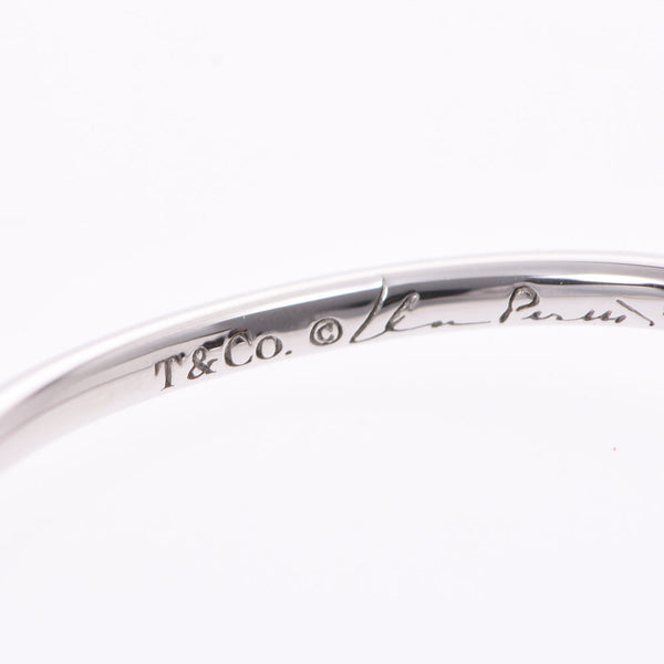 TIFFANY&Co. Tiffany Wave Single Row Single Grain Diamond Ring No. 10 Ladies Pt950 Platinum Ring/Ring A Rank Used Ginzo