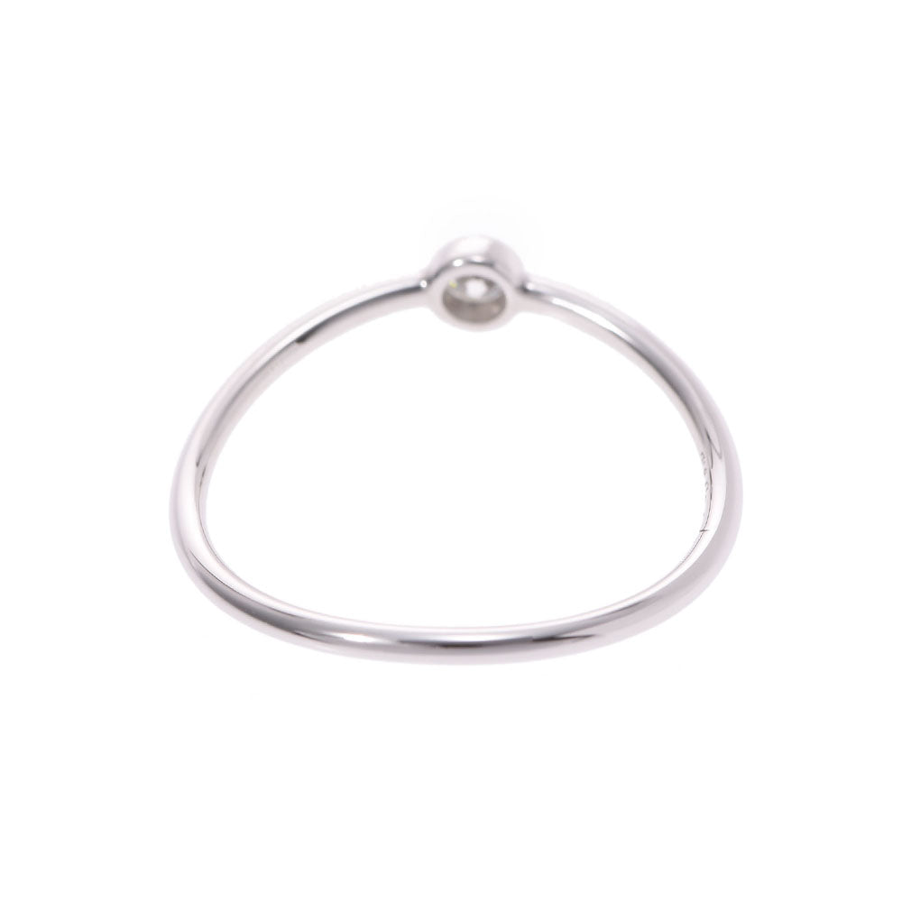 ティファニーウェーブ シングルロウ 一粒ダイヤリング レディース  