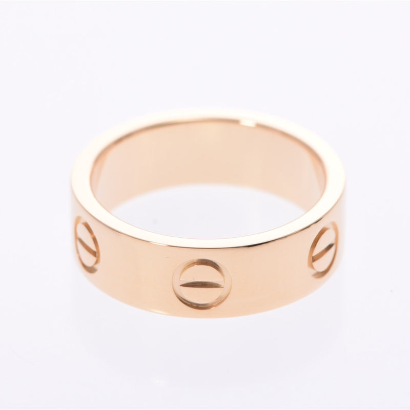 卡地亚的卡地亚的爱的戒指#49 8.5男女K18YG的环秩用银