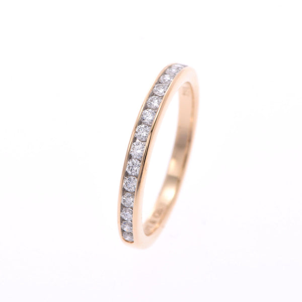 TIFFANY&Co. Tiffany Half Circle Channel Set Ring No. 9 Ladies K18YG/Diamond Ring/Ring A Rank Used Ginzo