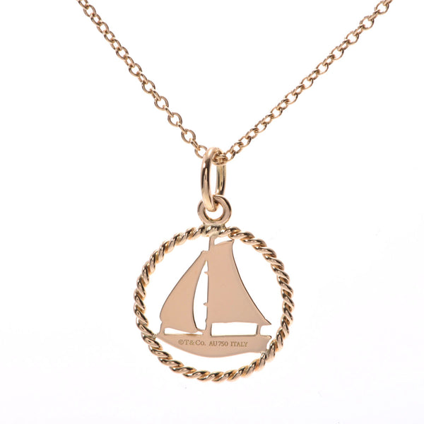 蒂芙尼公司 蒂芙尼游艇主题项链女士K18YG项链a级二手银饰品