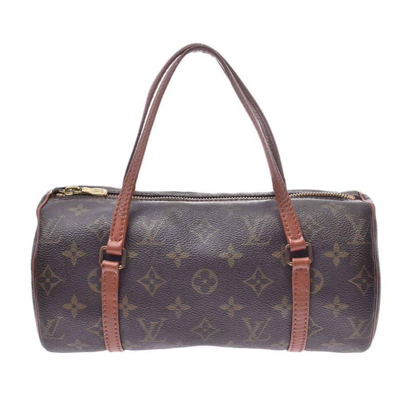 LOUIS VUITTON路易威登Monogram Papillon PM旧型号棕色M51366女士Monogram帆布手提包B等级二手Ginzo