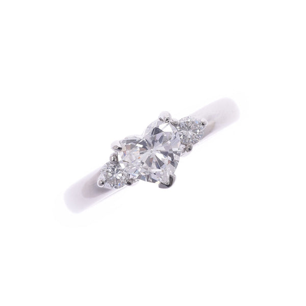 Other Heart Shape Diamond 0.734ct/0.18ct G-SI2 No. 10.5 Ladies Pt900 Platinum Ring/Ring A Rank Used Ginzo