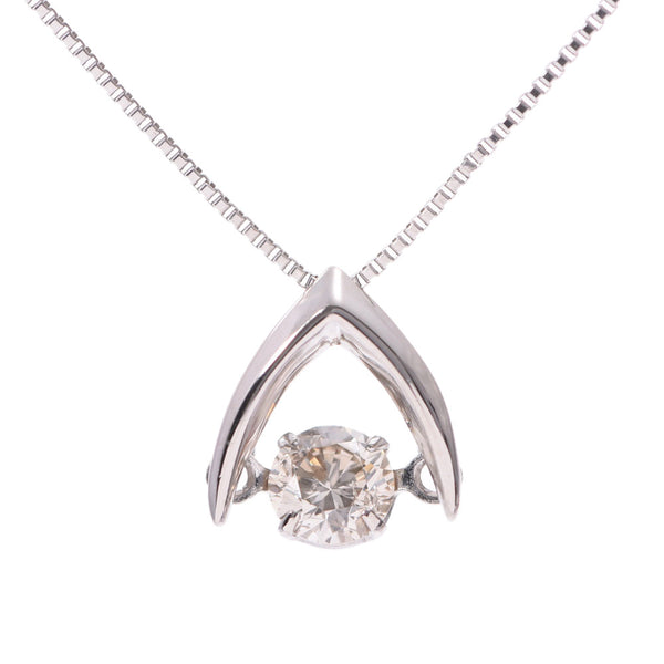 Other diamonds, 0.20 ct, one grain diamond, PT900/850 necklace, Class A, used silver, diamonds.