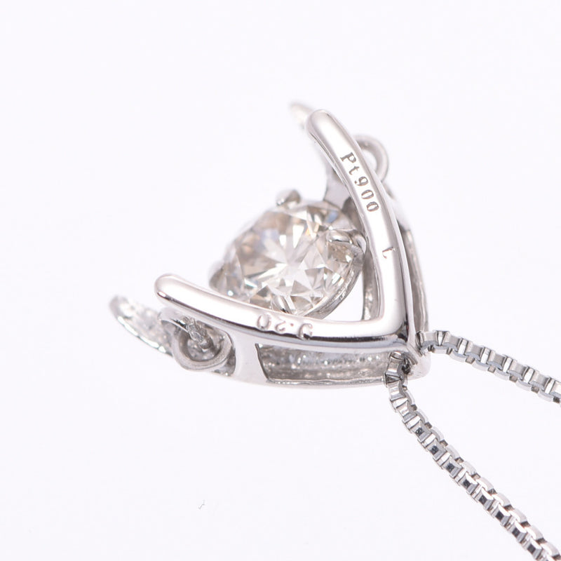 Other diamonds, 0.20 ct, one grain diamond, PT900/850 necklace, Class A, used silver, diamonds.