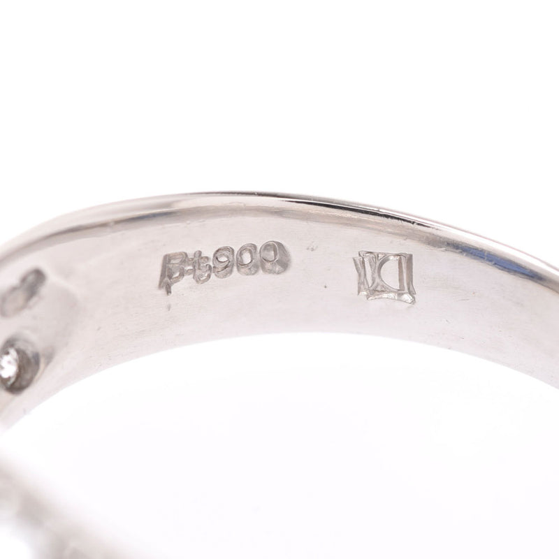 Sapphire 2.98ct Diamond 0.56ct Diamond 12 Ladies Pt900 Platinum Platinum Rings Ring A Rank Used Ginzō