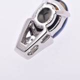 Black Opal 3.81ct Diamond 0.13ct Charm Ladies Pt900 Platinum Pendant Top A Rank Used Ginzo