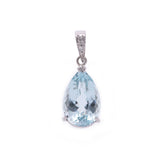 Other aquamarine diamonds, 0.01ct Ladies Pt900, Platinum Pendant, Top A-Rank, Chonzo.