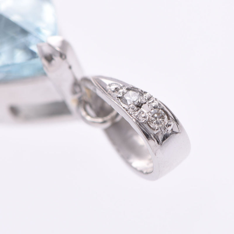 Other aquamarine diamonds, 0.01ct Ladies Pt900, Platinum Pendant, Top A-Rank, Chonzo.