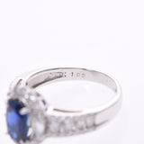 Others Sapphire 2.033ct Diamond 1.67ct #11 No. 11 Ladies PT900 Ring/Ring A Rank Used Ginzo
