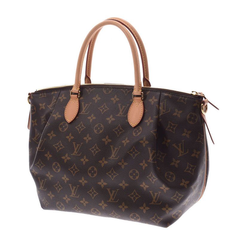 LOUIS VUITTON ルイヴィトンモノグラムテュレン MM 2WAY bag brown M48814 Lady's monogram canvas handbag A rank used silver storehouse