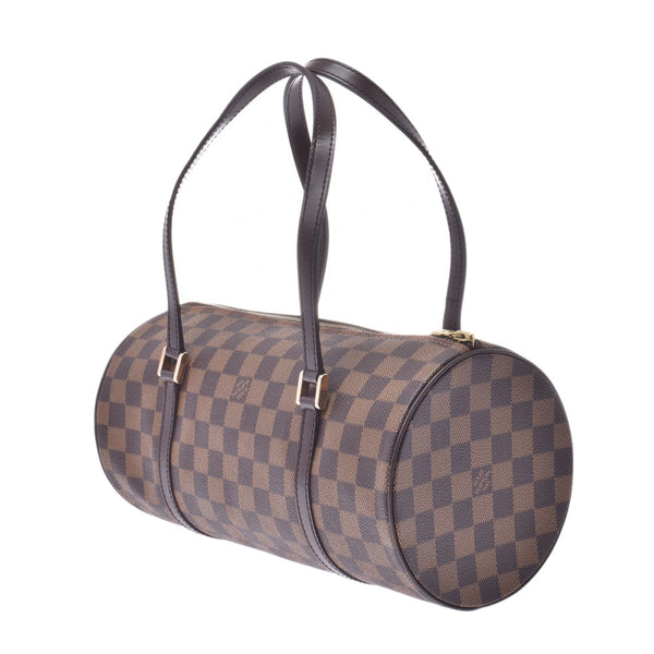 LOUIS VUITTON路易威登Damier Papillon GM棕色N51303女士Damier帆布手提包AB等级二手Ginzo