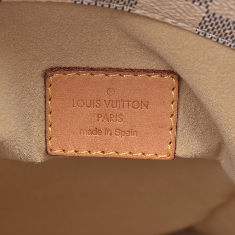 LOUIS VUITTON Louis Vuitton Damier Azure Azi MM White N41174 Ladies Damier Azure Canvas One Shoulder Bag B Rank Used Ginzo