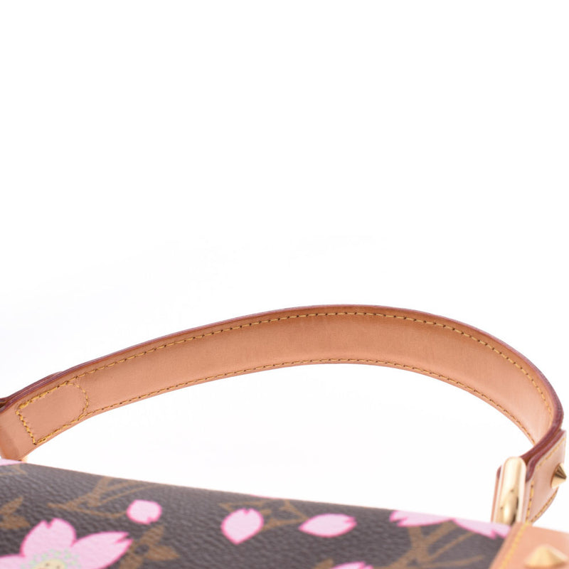 LOUIS VUITTON Louis Vuitton Monogram Cherry Blossom Sack Retro PM Brown/Pink M92012 Women's Handbag B Rank Used Ginzo
