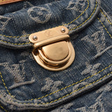 LOUIS VUITTON Louis Vuitton monogram denim dune buggy PM 2WAY bag blue M95049 Lady's denim shoulder bag B rank used silver storehouse