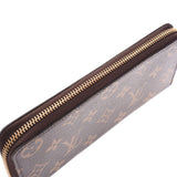 LOUIS VUITTON Louis Vuitton Monogram Portofeuil Clemence Rose Ballerine M61298 Ladies Monogram Canvas Long Wallet A Rank Used Ginzo