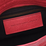 BALENCIAGA Balenciaga Balenciaga mini city 2WAY bag pink ladies leather handbags AB rank used silver
