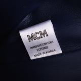 MCM MCM背包侧面饰钉白色/黑色女士皮革背包日间背包A级二手Ginzo