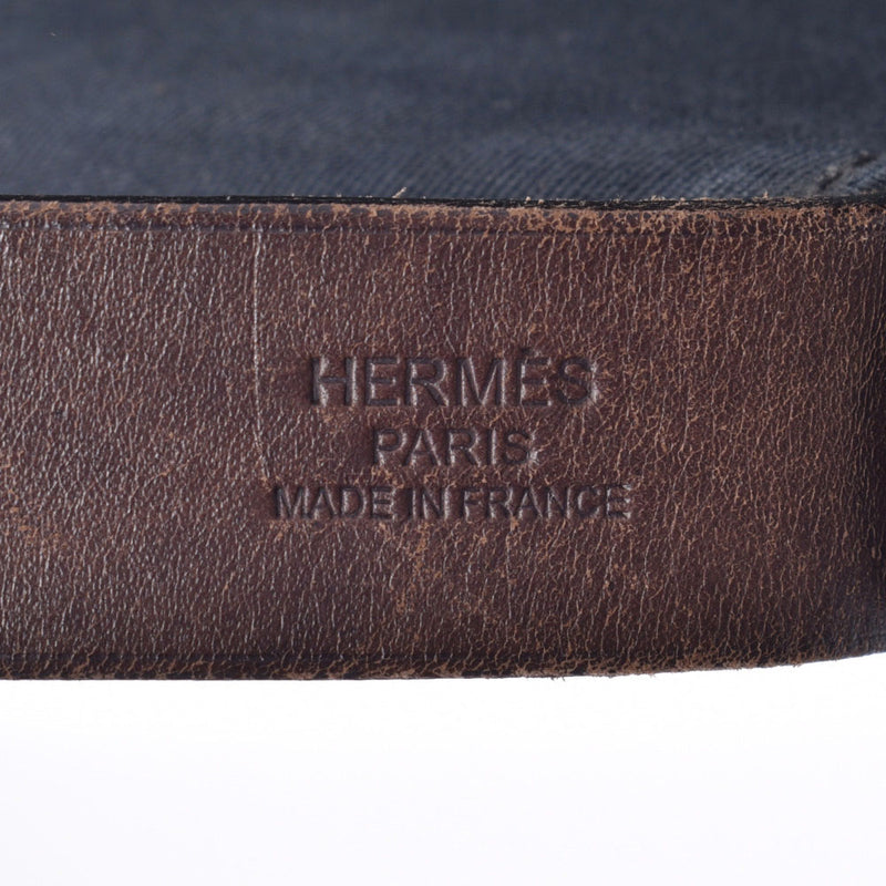 HERMES Hermes Kabacheran 2WAY Bag N Engraved (c. 2010) Unisex Twaro Fissier Leather Tote Bag B Rank Used Ginzo