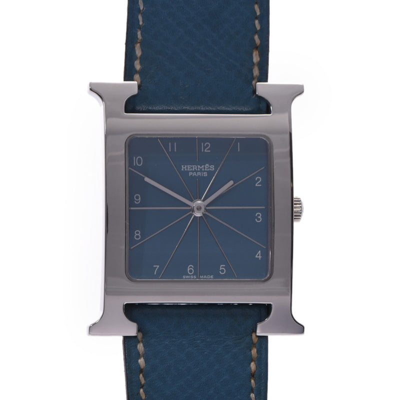 HERMES Hermes Ramsis HH1.510 Boys SS/Leather Watch Quartz Blue Dial A Rank Used Ginzo