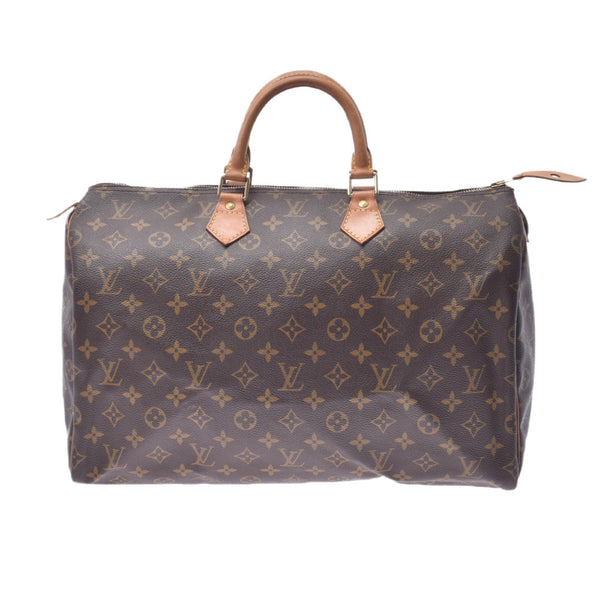 LOUIS VUITTON Louis Vuitton Monogram Speedy 40 Brown M41522 Unisex Monogram Canvas Handbag B Rank Used Ginzo