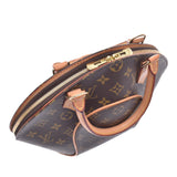 LOUIS VUITTON Louis Vuitton monogram ellipse PM USA product brown M51127 Lady's monogram canvas handbag AB rank used silver storehouse