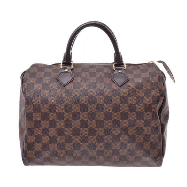 LOUIS VUITTON Louis Vuitton Damier Speedy 30 Brown N41531 Ladies Damier Canvas Handbag AB Rank Used Ginzo
