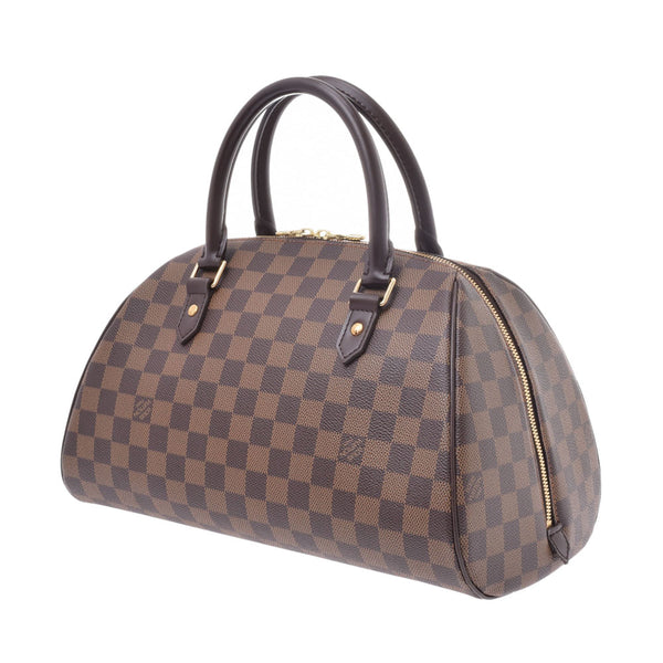 LOUIS VUITTON Louviton, Damie, Lella, MM, brown, N41434, Leders, handbag, A rank, used silver.