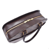 LOUIS VUITTON Louis Vuitton Damier Saria Horizontal Brown N51282 Ladies Damier Canvas Handbag AB Rank Used Ginzo