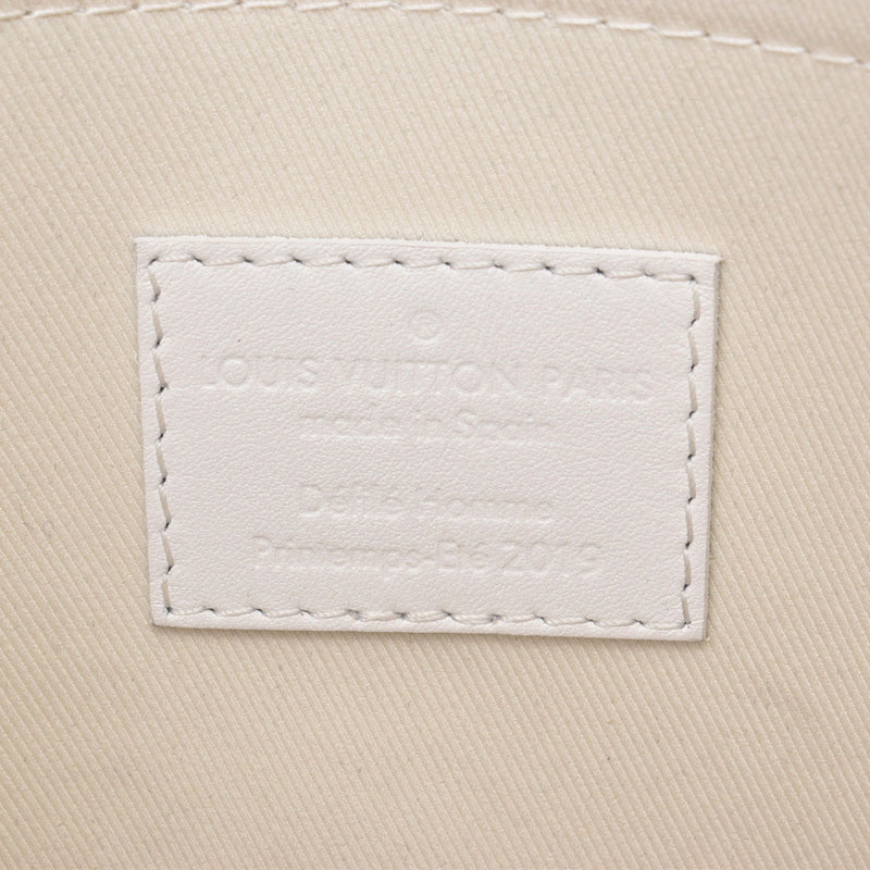 LOUIS VUITTON Louis Vuitton monogram Virgil horsefly low pochette A4 white M67462 unisex clutch bag AB rank used silver storehouse