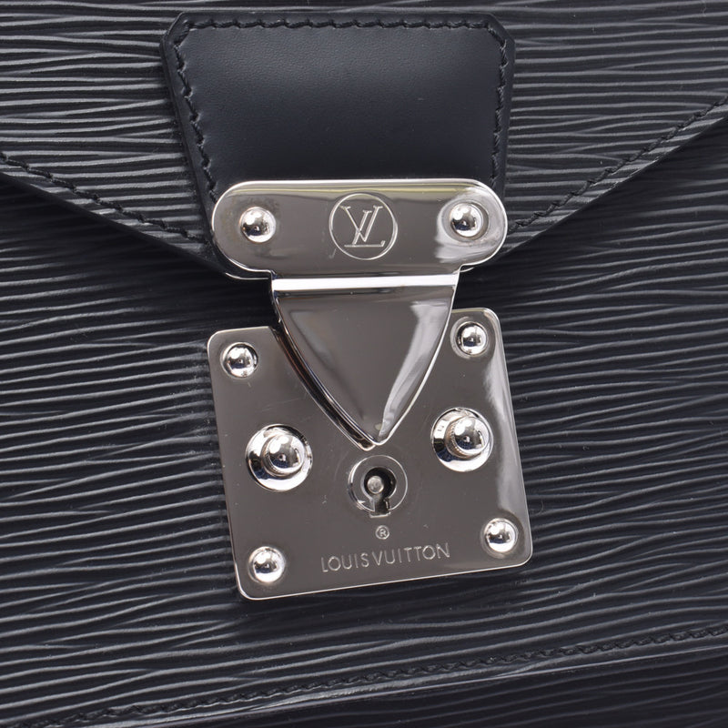 LOUIS VUITTON ルイヴィトンエピモンソー 2WAY bag black silver metal fittings M52122 ユニセックスエピレザービジネスバッグ A rank used silver storehouse