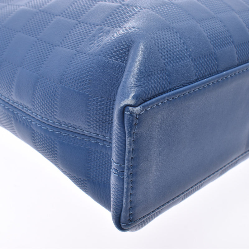LOUIS VUITTON Louis Vuitton Damier Infini PDJ 2WAY Bag Neptunia (Blue) N41328 Men's Leather Business Bag B Rank Used Ginzo
