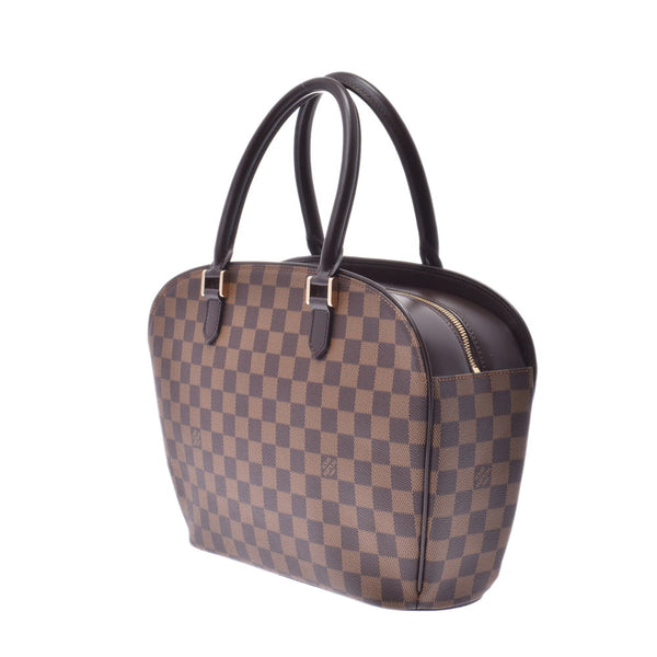 LOUIS VUITTON Louis Vuitton Damier Saria Horizontal Brown N51282 Ladies Damier Canvas Handbag A Rank Used Ginzo